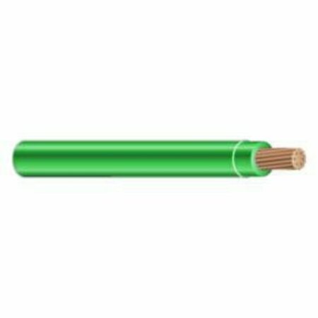 UNIFIED WIRE & CABLE 10 AWG UL THHN Building Wire, Bare copper, 19 Strand, PVC, 600V, Green, Sold by the FT 1019BTHHN-5-2.5M